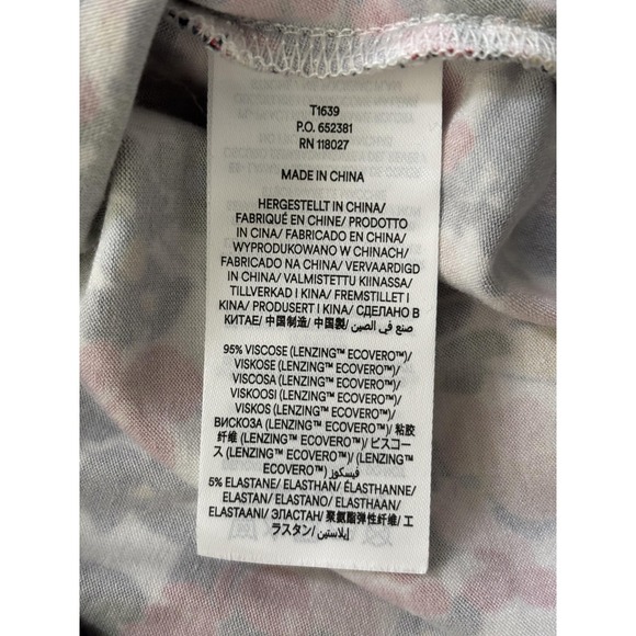 Boden Shirt Womens US 6 Multicolor Floral V Neck Ruched Wrap Blouse Top - Picture 5 of 7